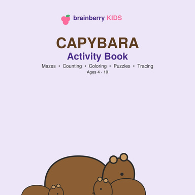 Capybara Activity Book