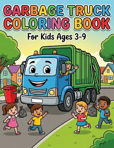 Garbage Truck Coloring Book