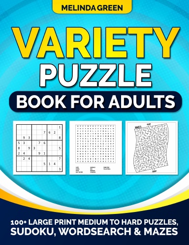Variety Puzzle Book For Adults