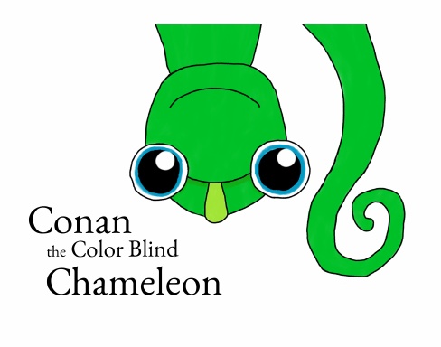 Conan the Color Blind Chameleon