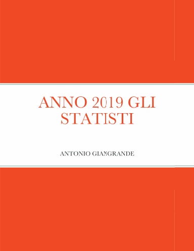 ANNO 2019 GLI STATISTI