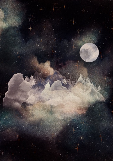Dream Magic Journal - Moon & Mountains