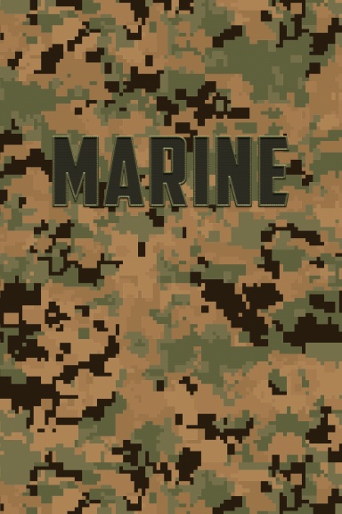 Marine Camouflage Pattern Notebook