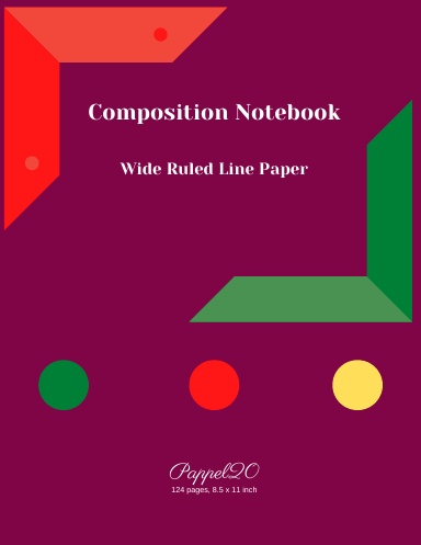 College Notebook Wide Ruled Line Paper