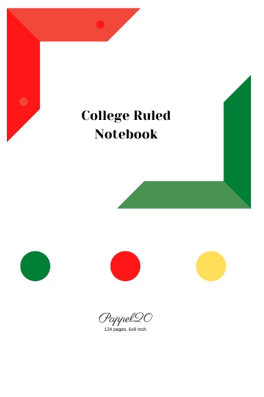 College Ruled Notebook | White cover