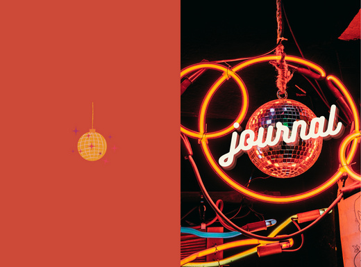 Orange Disco Notebook