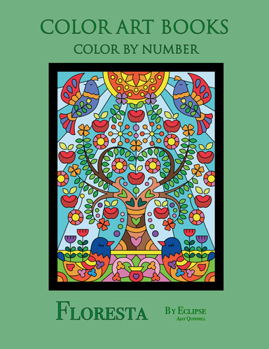 Floresta - Color by Number book
