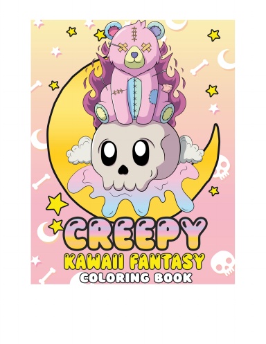 Adult Coloring Book: Creepy Kawaii Fantasy Coloring Book, Features 25 Coloring Pages  for Stress Relief and Relaxation