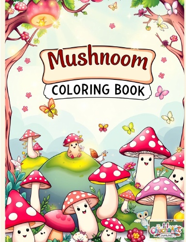 A Whimsical Mushroom Coloring Book