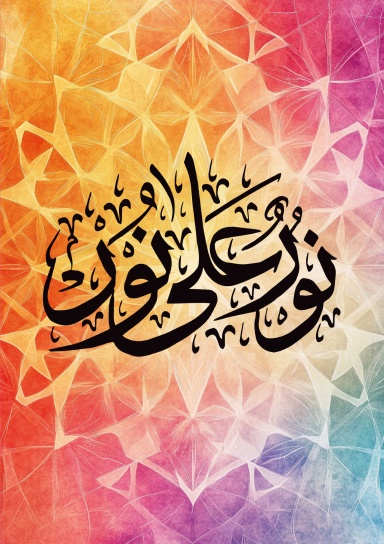 “Light Upon Light” Arabic Calligraphy Lined Journal