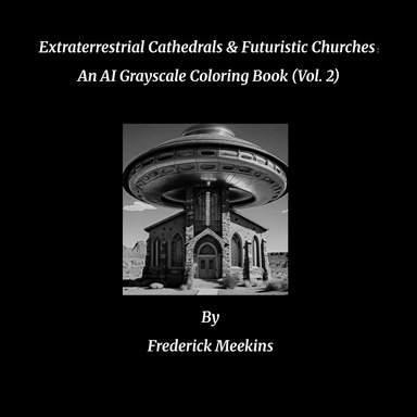 Extraterrestrial Cathedrals & Futuristic Churches : An AI Grayscale Coloring Book (Vol. 2)