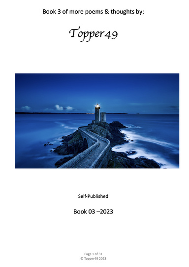 Book 3 of more poems and thoughts