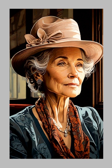 Magic in Linocut: Digital Art of Charming Women