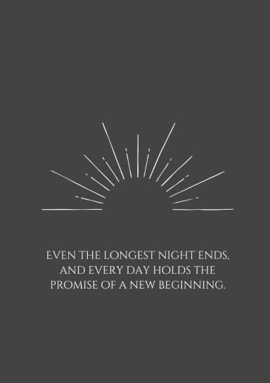 A5 Notebook / Journal - New Beginnings, Sunrise with Quote - Journal with Date field - 200 pages/ 100 sheets