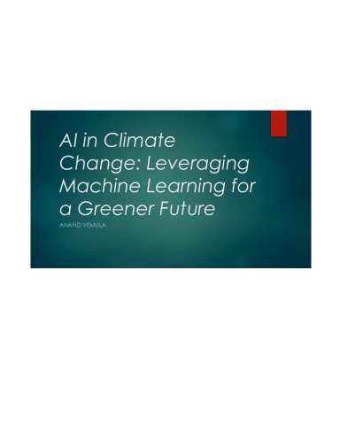 AI in Climate Change: Leveraging Machine Learning for a Greener Future