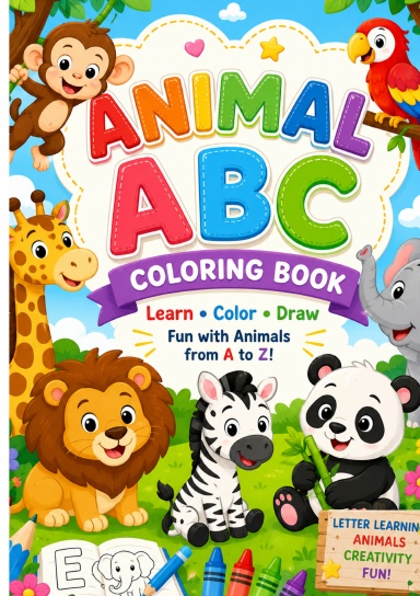 Animal ABC Coloring Book