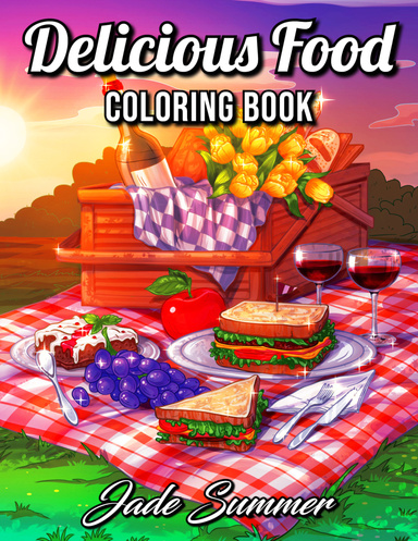 Delicious Food Coloring Book