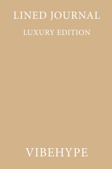 VIBEHYPE Lined Journal 100 Pages