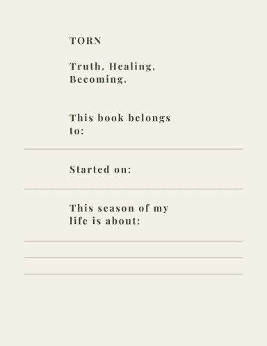 TORN Minimal Blank Journal