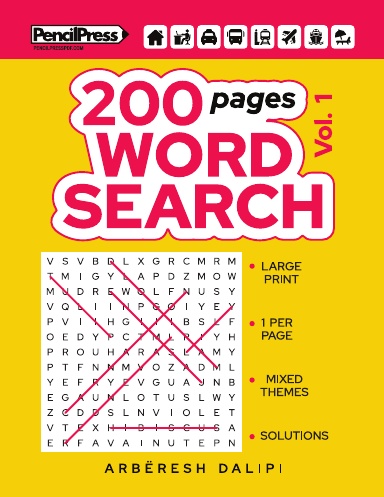 200 Pages Word Search