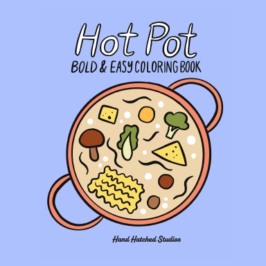 Hot Pot Coloring Book, Square
