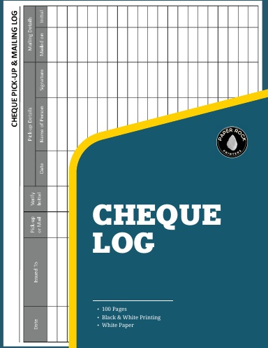 Cheque Mailing & Pick-up Log