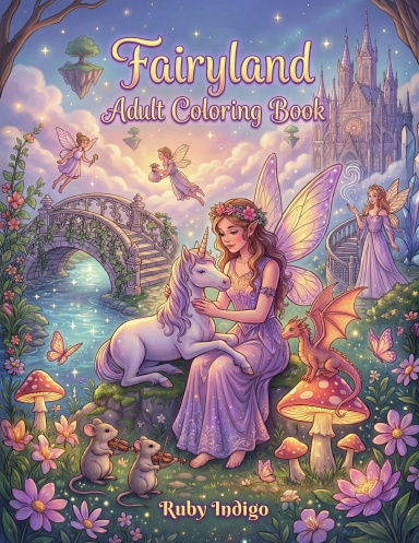 Fairyland Adult Coloring Book (Perfect Bound)