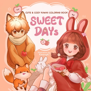 [ Spiral Bound ] SWEET DAYS Coloring Book