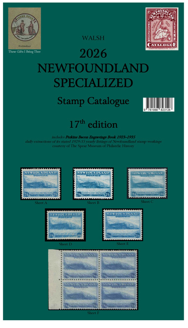 Walsh 2026 Newfoundland Specialized Stamp Catalogue
