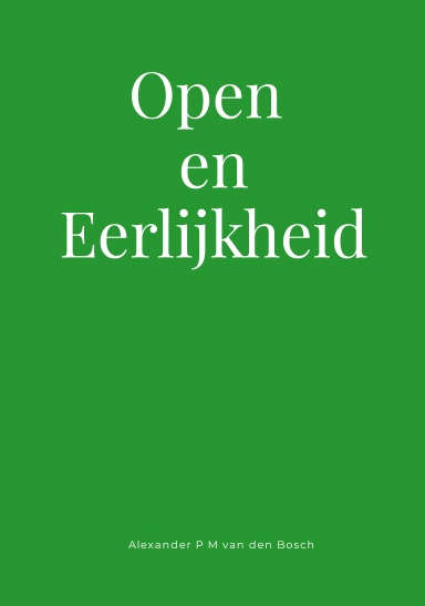 Open en Eerlijkheid