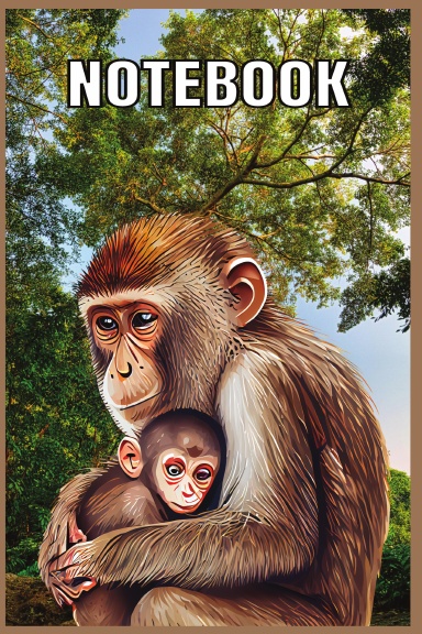Baby Monkey & Mom Notebook