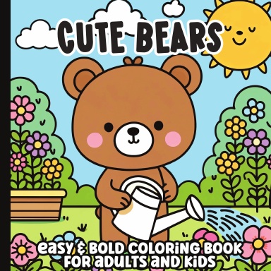 Cozy Bears Bold and Easy Coloring Book