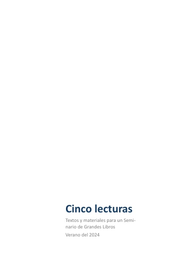 5 lecturas Tor D'Aveia