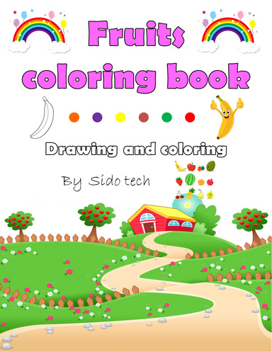 Fun Fruits Coloring Book for Kids