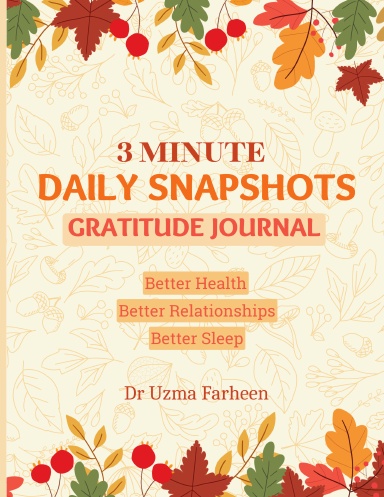 3 minute Daily Snapshots Gratitude Journal