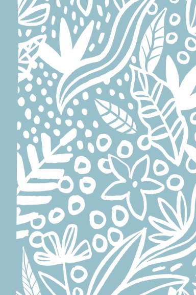 Blue Botanical Spiral Journal | Lined Notebook for Writing & Journaling