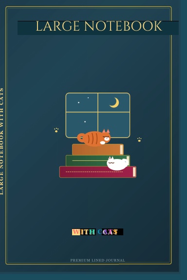 Large Notebook With Cats