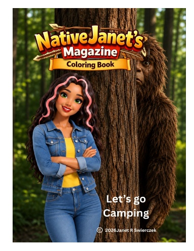 Native Janet's Magazine Coloring Book