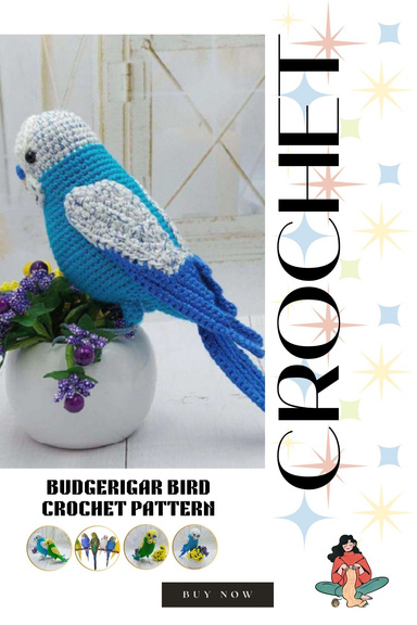 Budgerigar Bird Crochet Pattern: Realistic Amigurumi Parrot Tutorial