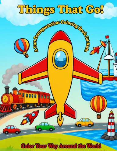 Things That Go! Coloring Book