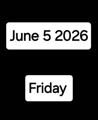 June 5 2026 Friday
