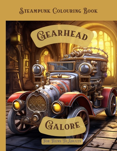 Geared Galore Steampunk Colouring Book Premium Edition
