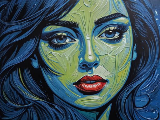 The beauty of a woman's face