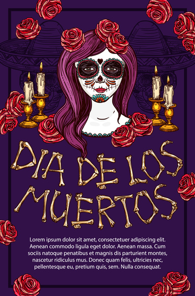 Day of the Dead Sugar Skulls Coloring Book for Adults, Features 25 Coloring Pages for Stress Relief and Relaxation
