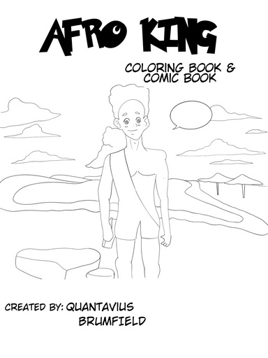 Afro King- Coloring Book
