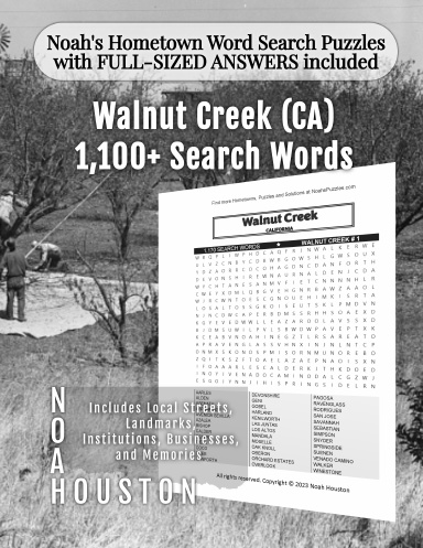 Noah’s Hometown Word Search Puzzles with FULL-SIZED ANSWERS included Walnut Creek (CA)