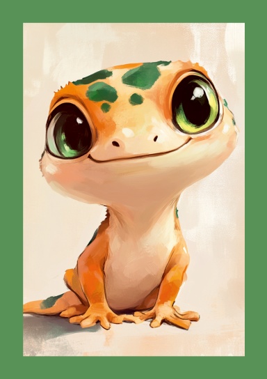 Graph in Style - Graphing Notebook, Leopard Gecko, 200 pages