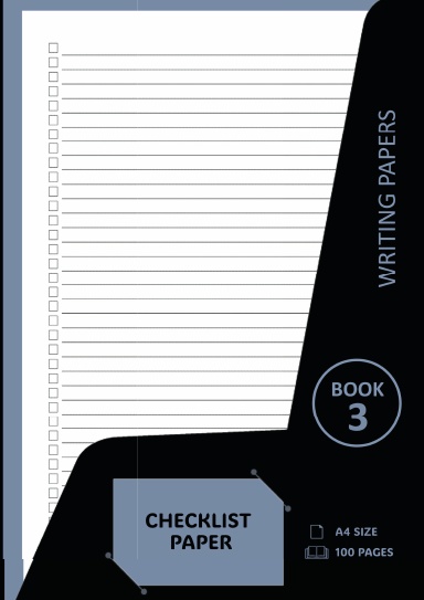 Writing Papers: Checklist Paper: 100 Page Book