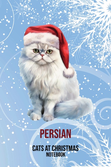 Cats at Christmas Notebook: Persian