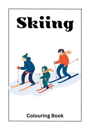 Skiing Colouring Book